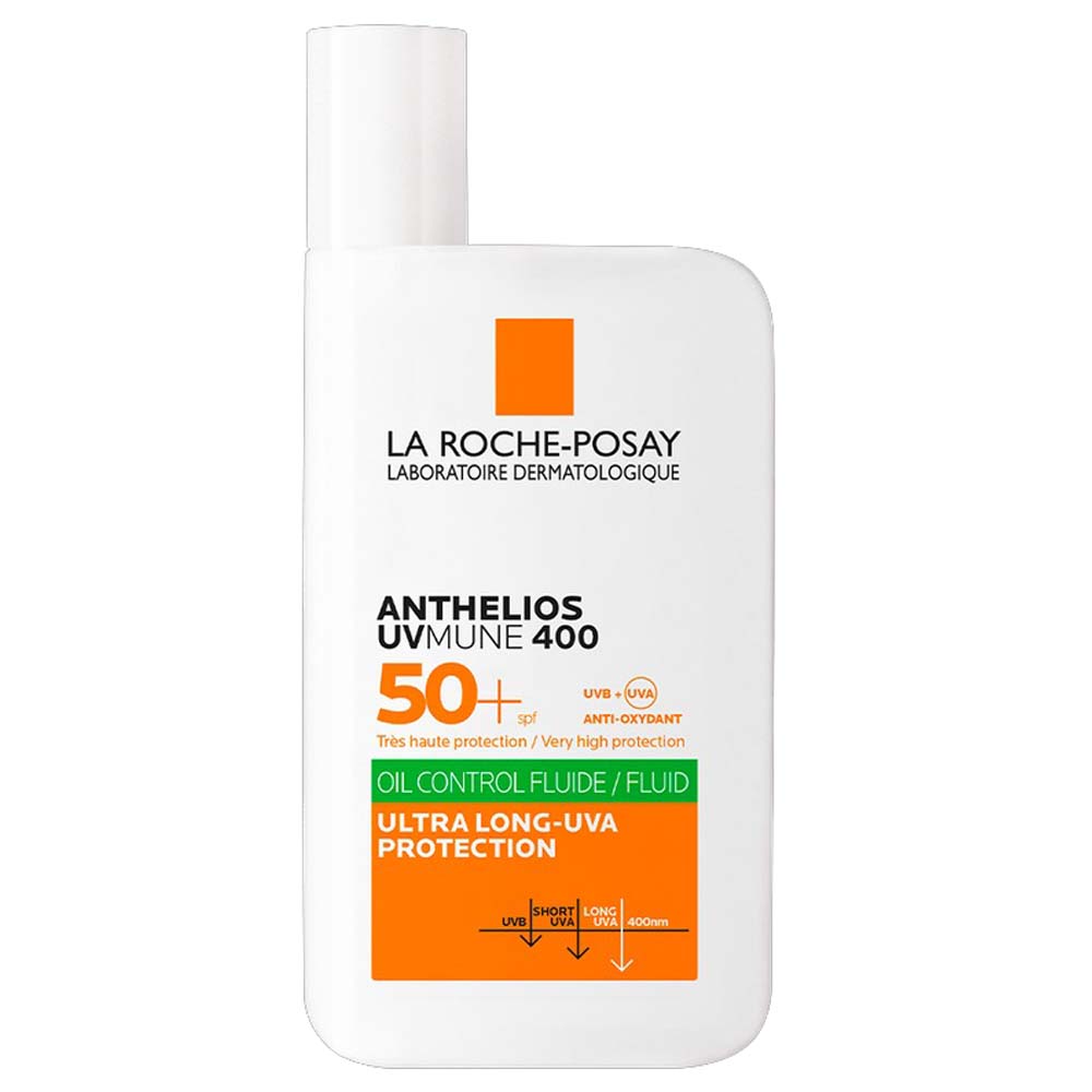 La Roche-Posay Anthelios UVMune 400 Invisible Fluid SPF50 - 50ml Advanced Protection Sunscreen for Face & Sensitive Skin