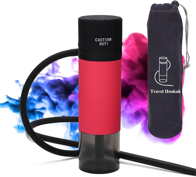 Portable Travel Hookah,Car Hookah, Portable Hookah Set Travel Hookahs Small Hookahs Mini Shisha for Car,Outdoor Travel Shisha, Sheesha Narguiles Smoking.