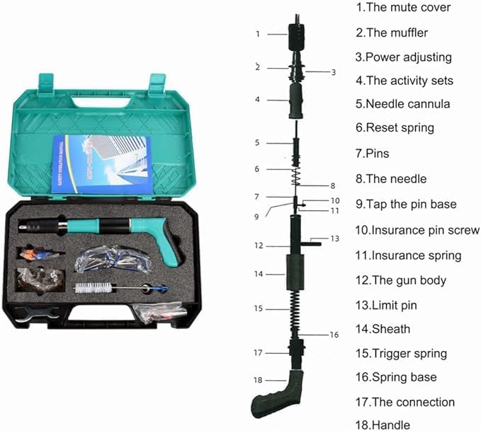 Mini Nail Fixation Tool – Compact Manual Steel Nail Gun for Concrete | Portable Nail Shooting Machine