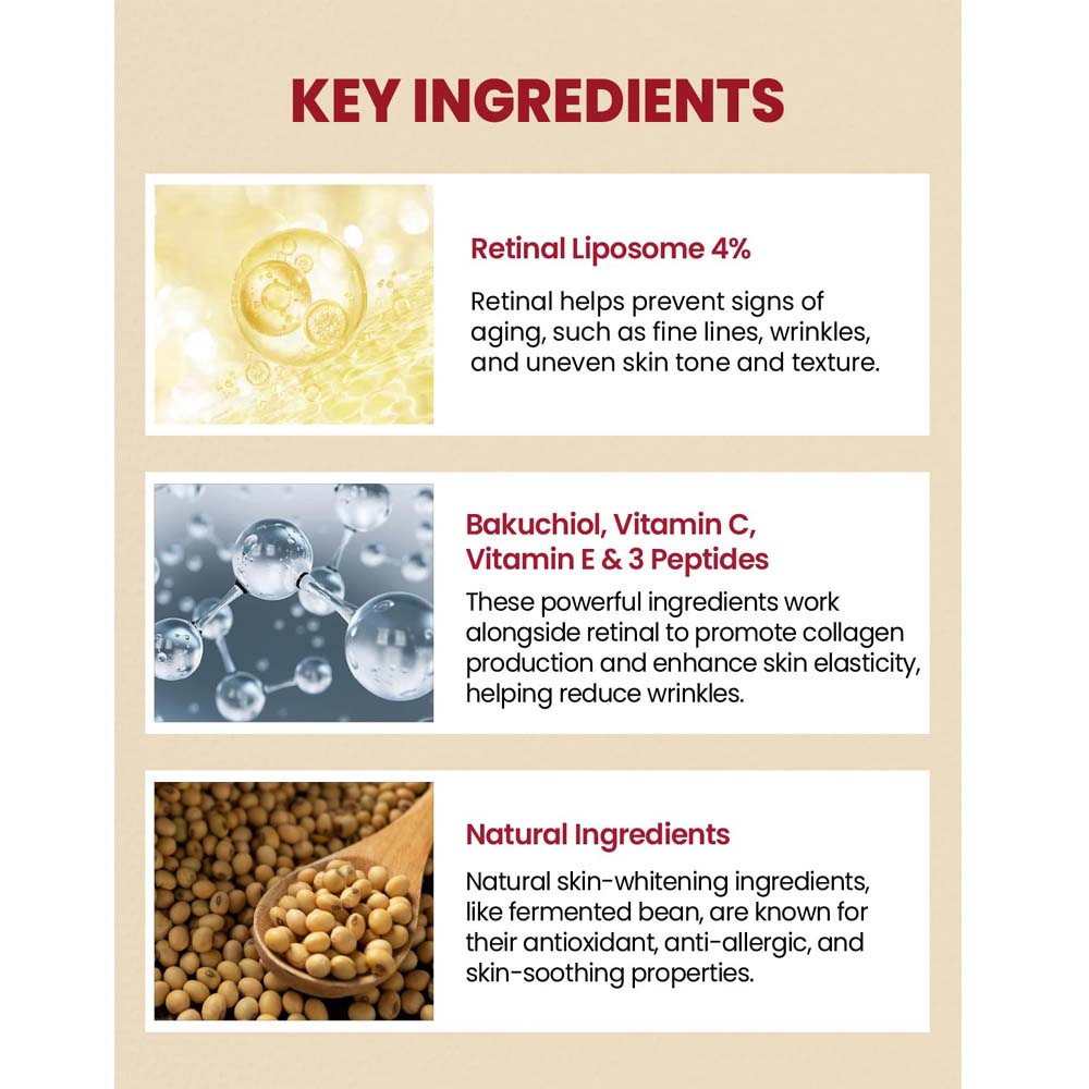 KSECRET SEOUL 1988 Eye Cream – Retinal Liposome 4% + Fermented Bean, Anti-Aging Wrinkle Care, Improves Elasticity & Pigmentation, 30ml / 1.01 fl.oz