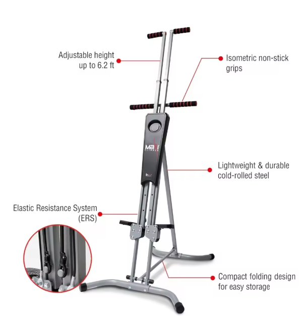 Cardio Machine, Fitness Step Climber Exercise Machine, Vertical Climber Machine, Digital monitor, Fitness Equipment / Cardio Trainer.