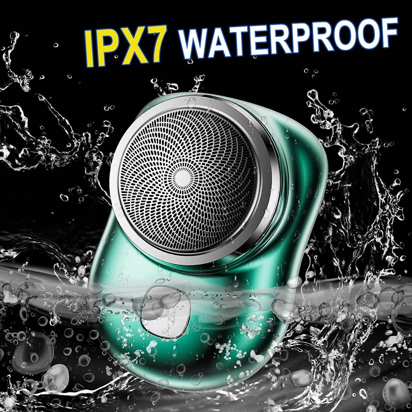 Mini Electric Shaver - Pocket-Sized, Rechargeable & Waterproof for Travel, One-Button Operation for Men & Women (Multi-Colour)