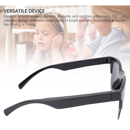 F06 Smart Glasses - Bluetooth 5.4 Audio Sunglasses w/ Speaker, Blue Light Filter, Voice Control & IP54 Waterproof for Music/Calls
