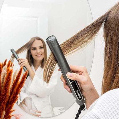Extreme 480°F Hair Straightener - Professional Titanium Flat Iron with Digital Display & Fast Heat-Up