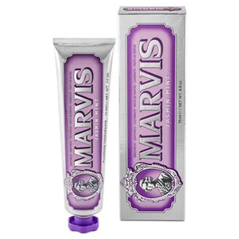 Marvis Whitening Mint Toothpaste 85ml - Freshens Breath, Removes Stains, Whitens Teeth, Prevents Cavities with Floral Notes