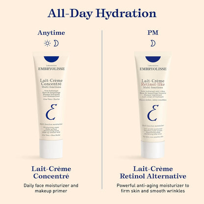 Embryolisse Lait-Crème Concentré – Multi-Purpose Face & Body Moisturizer for Sensitive Skin, Hydrating Primer & Makeup Base, 100ml