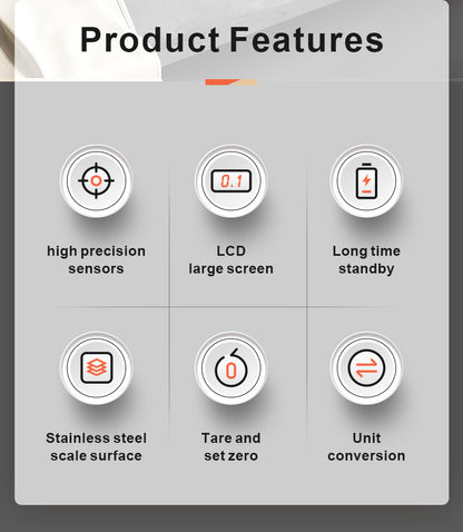 SH-135 Electronic Kitchen Scale – Dual Range Precision for Cooking and Baking