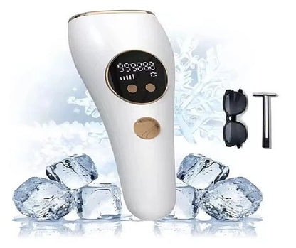 Ice Cold IPL Hair Removal Device with Ice Cooling, 99o,ooo Flashes, Laser Hair Removal, 5 Energy Level, Permanent, Painless, Long lasting Hair Removal, Whole Body at Home for Women and Man.