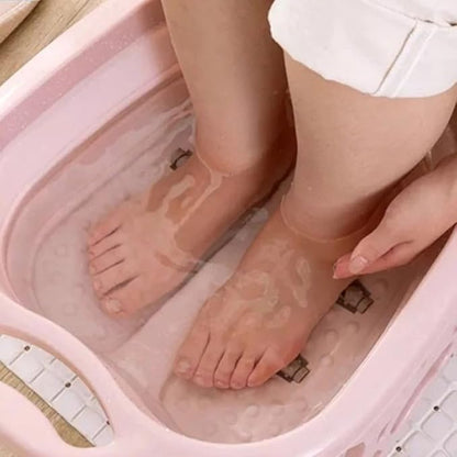Green Collapsible Foot Spa Tub – Your Go-To for a Luxurious Pedicure and Relaxation Anywhere