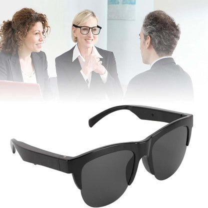 F06 Smart Glasses - Bluetooth 5.4 Audio Sunglasses w/ Speaker, Blue Light Filter, Voice Control & IP54 Waterproof for Music/Calls
