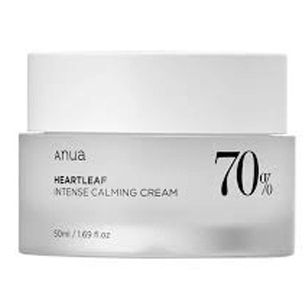 Anua Heartleaf 70 Intense Calming Cream 50ml - Soothing Moisturizer for Sensitive, Redness-Prone Skin