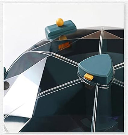 Wall-Mounted 6-Grid Dry Food Dispenser | Cereal, Rice, Candy, Coffee Bean, Snack, and Grain Storage Container