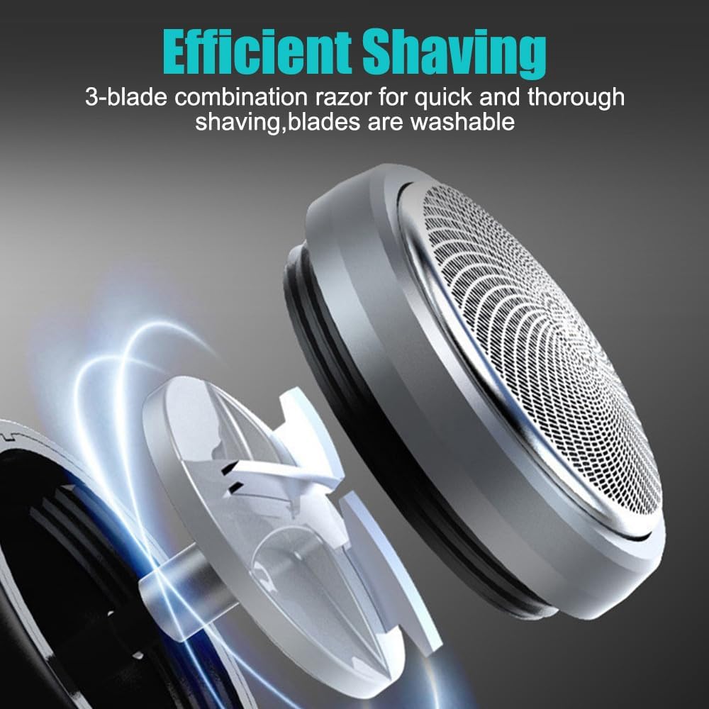 Mini USB-C Shaver with Mirror – Fast, Precise, Travel-Friendly