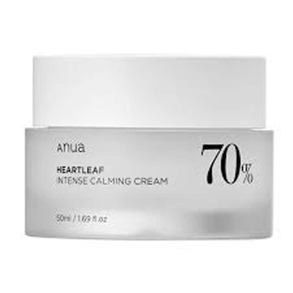 Anua Heartleaf 70 Intense Calming Cream 50ml - Soothing Moisturizer for Sensitive, Redness-Prone Skin