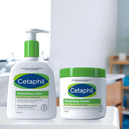 Cetaphil Moisturizing Lotion 591ml - Unscented Face & Body Lotion for Normal to Dry Sensitive Skin, Men & Women