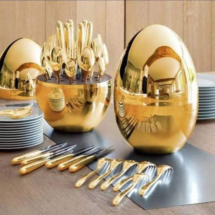 24-Piece Stainless Steel Cutlery Set – Luxury 24-pieces Flatware Style