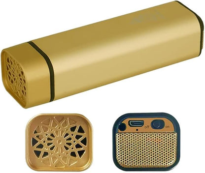 Bakhoor Rechargeable USB Power Electric Bakhoor Burner (Gold) | Portable Oud Incense Burner