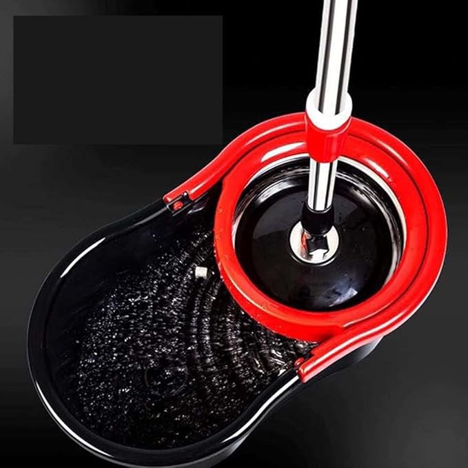 New Magic Mop Replacement Head | 360° Rotating Easy Hand Spin | Microfiber Spinning Mop - Gray | Efficient Cleaning for All Surfaces