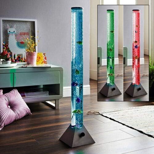 120 cm Color LED Bubble Water Fish Tank | Mood-Enhancing Large Lamp Tube with Color-Changing Features