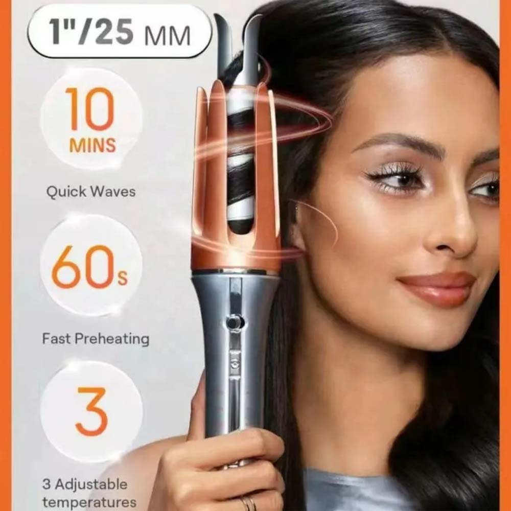 Fully Automatic Hair Curler - Negative Ion Technology for Effortless Lazy Curls & Big Waves, Hair-Friendly Electric Styler
