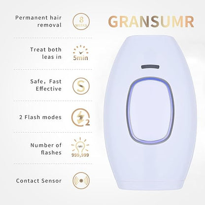 Home Use IPL Beauty Device – Permanent Hair Removal for Whole Body, Painless Laser Hair Removal Device for Women and Men