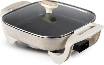 5L Hot Pot with Nonstick Coating | Electric Skillet Multi-Cooker | Household Cooking Pot for Stews, Stir-Fries, and More