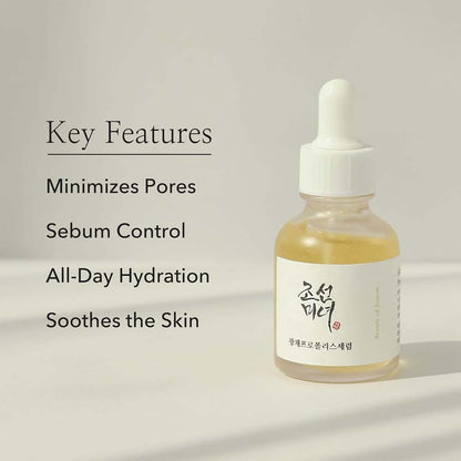 30ml Glow Serum with Propolis & Niacinamide - Hydrating Facial Serum for Soothing Moisture & Radiant Skin