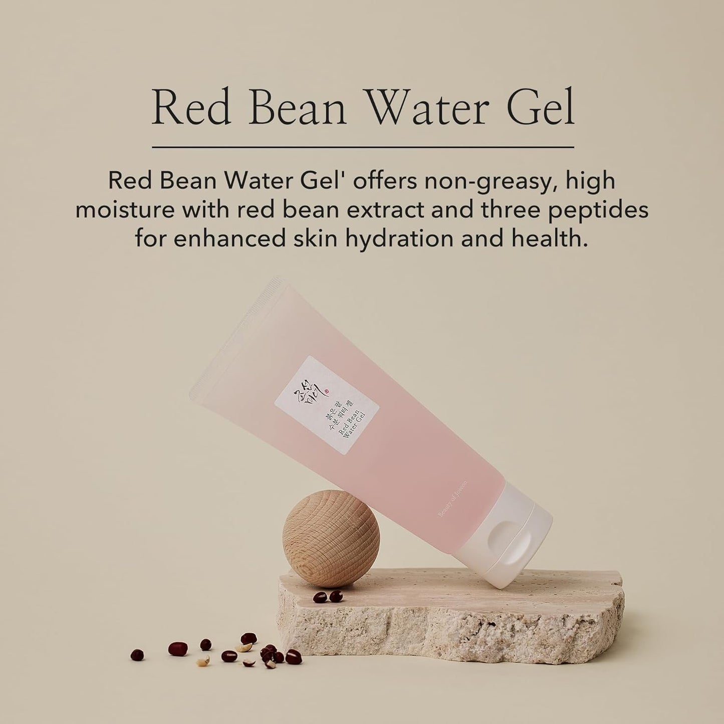 Beauty of Joseon Red Bean Water Gel – Hydrating Peptide Moisturizer for Acne-Prone & Dry Skin, Lightweight Korean Hydro Boost Cream, 100ml / 3.38 fl.oz
