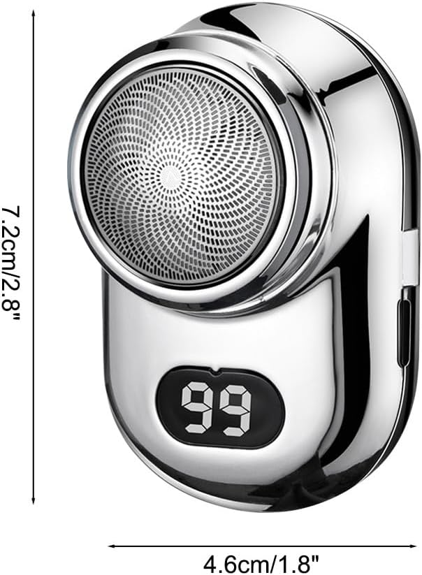 Mini USB-C Shaver with Mirror – Fast, Precise, Travel-Friendly