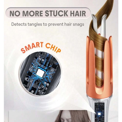 Fully Automatic Hair Curler - Negative Ion Technology for Effortless Lazy Curls & Big Waves, Hair-Friendly Electric Styler