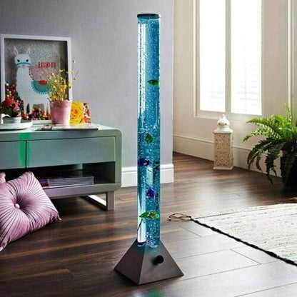 120 cm Color LED Bubble Water Fish Tank | Mood-Enhancing Large Lamp Tube with Color-Changing Features