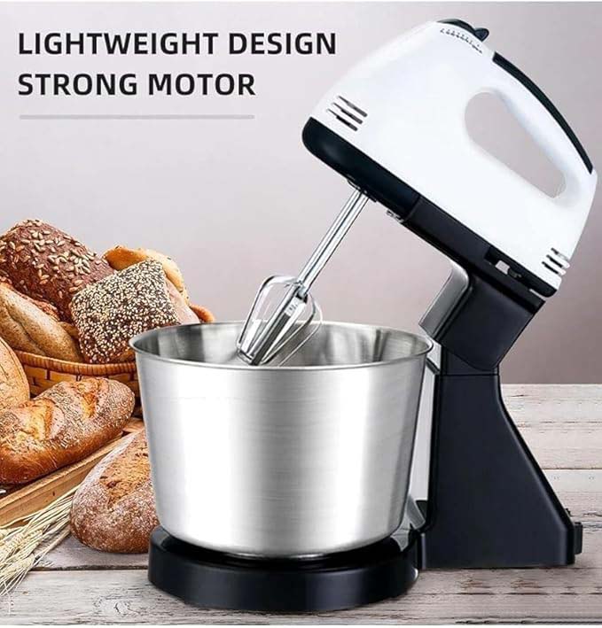 Hand Food Automatic Mixer | 7-Speed Egg Beater | Flour, Bread, Blenders for Cake Baking at Home