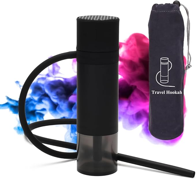 Portable Travel Hookah,Car Hookah, Portable Hookah Set Travel Hookahs Small Hookahs Mini Shisha for Car,Outdoor Travel Shisha, Sheesha Narguiles Smoking.