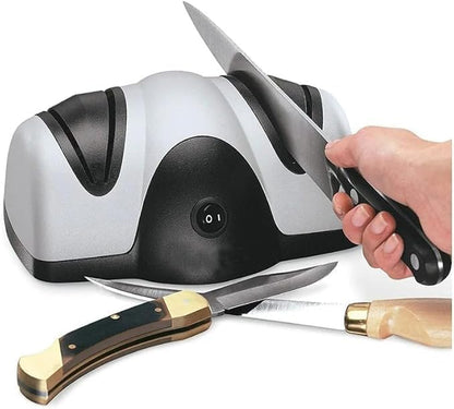 2 Stage Professional Universal Kitchen Electric Knife Sharpener – Effortlessly Restore Your Blades