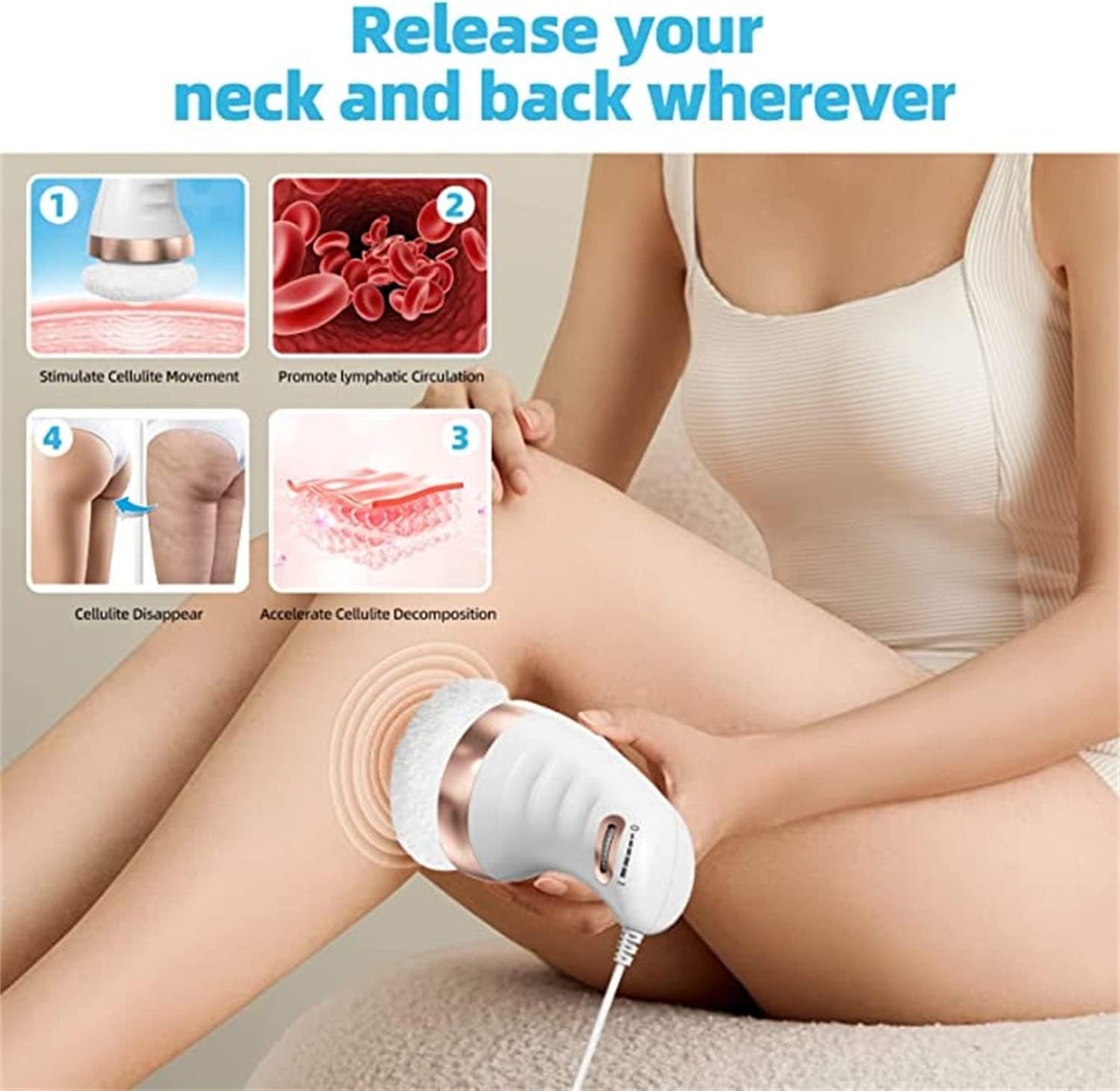 Body Sculpting Machine | Handheld Electric Deep Tissue Massager for Skin Tightening & Cellulite Reduction | Beauty Sculpt Fitness Device for Home & Office | Slimming Massager for Belly, Legs, Arms, and More
