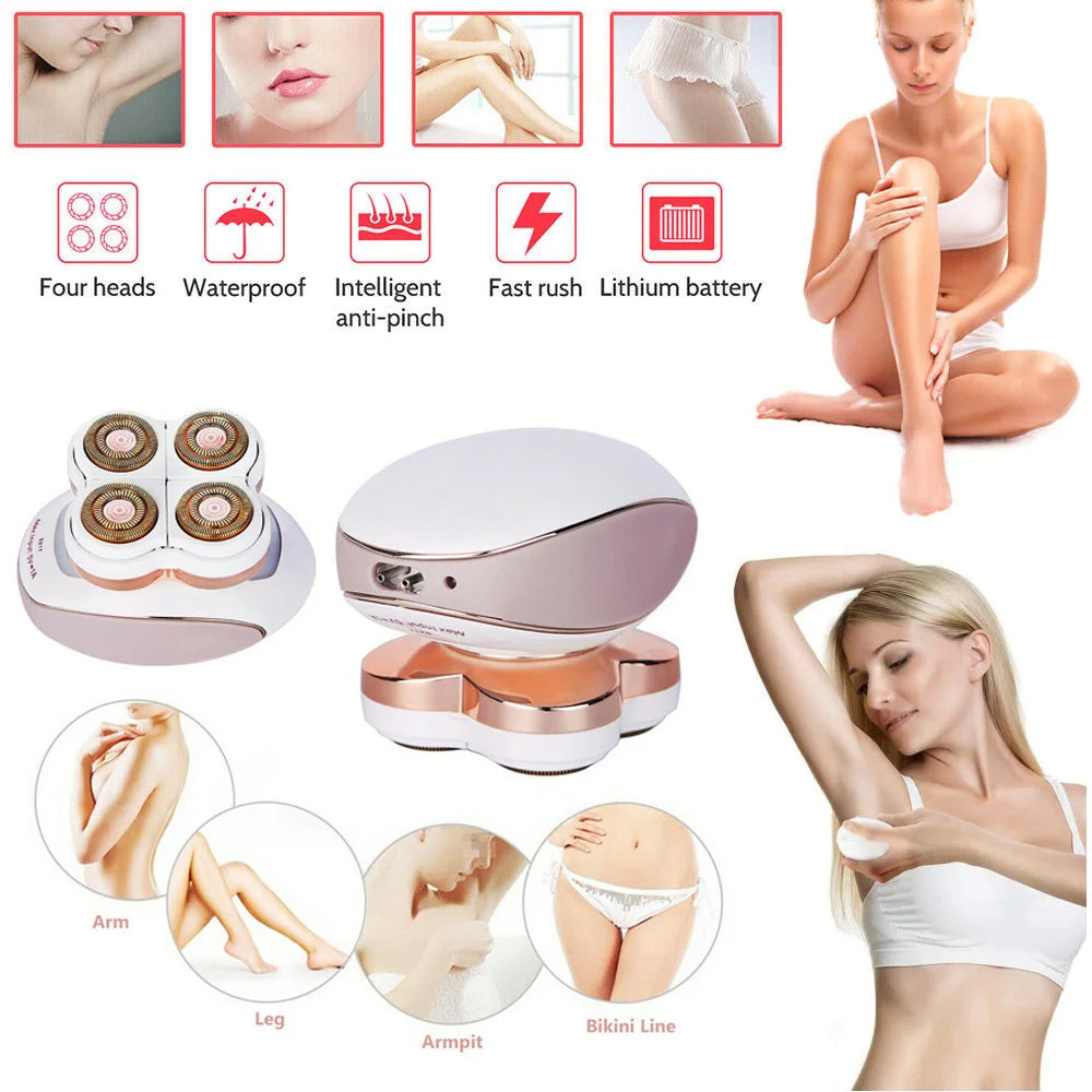 Flawless Legs Women's Hair Remover – Painless, Portable & Rechargeable Wet/Dry Epilator for Silky Smooth Skin (Men & Women)