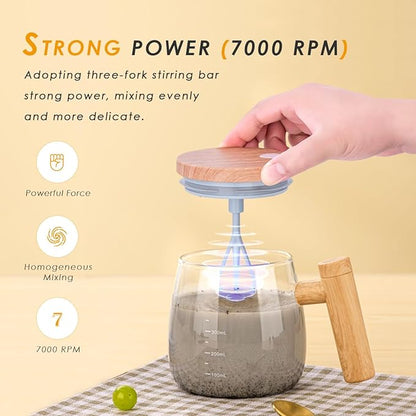 Electric Mixing Cup 400ML, Electric Mixing Mug, Electric Mixing Cup Self Stirring, Coffee Mug, Lightweight Self Mixing Cup, High Speed, Electric Self Mixing and Stirring Cup for Home.