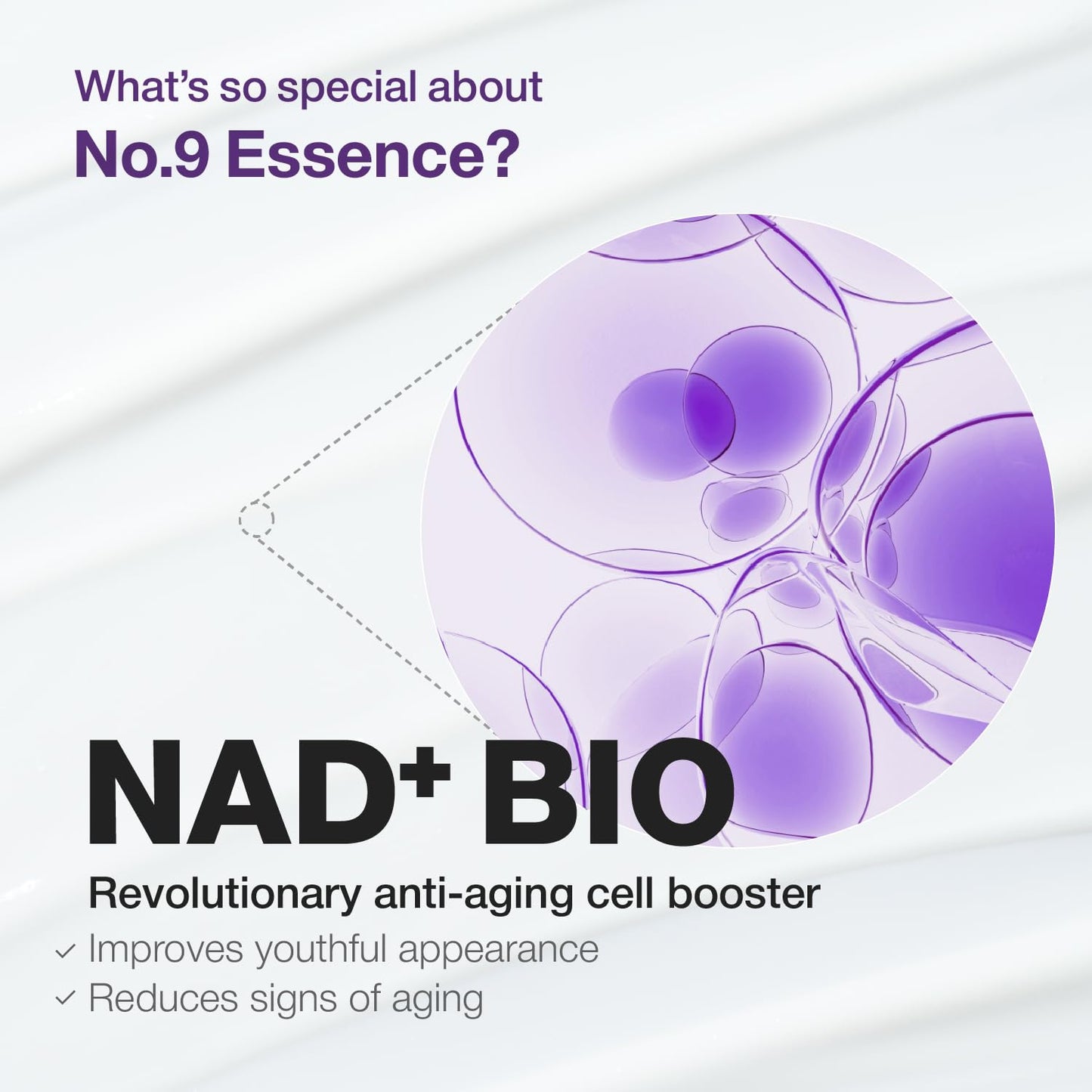 Numbuzin No.9 Essence | NAD+ BIO Lifting-sil Essence | Firming, Reduce Wrinkles, Fine Lines | Peptides, NAD+ | Serum for Sagging, Aging, Dull Skin | 1.69 fl. oz.