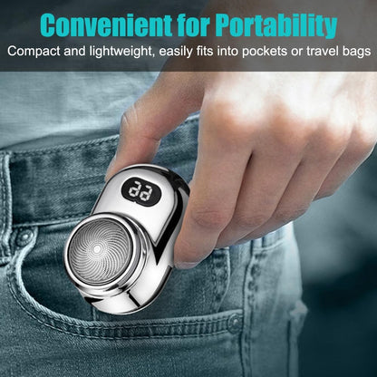 Mini USB-C Shaver with Mirror – Fast, Precise, Travel-Friendly