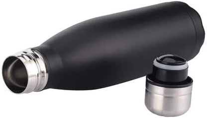 Stainless Steel Double Wall Cola Water Bottle | Maroon, 500ml | Keeps Hot & Cold up to 4 Hours | (Black-05)