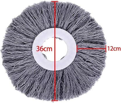 New Magic Mop Replacement Head | 360° Rotating Easy Hand Spin | Microfiber Spinning Mop - Gray | Efficient Cleaning for All Surfaces