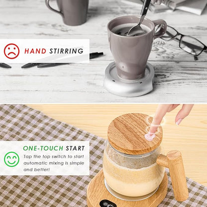 Electric Mixing Cup 400ML, Electric Mixing Mug, Electric Mixing Cup Self Stirring, Coffee Mug, Lightweight Self Mixing Cup, High Speed, Electric Self Mixing and Stirring Cup for Home.