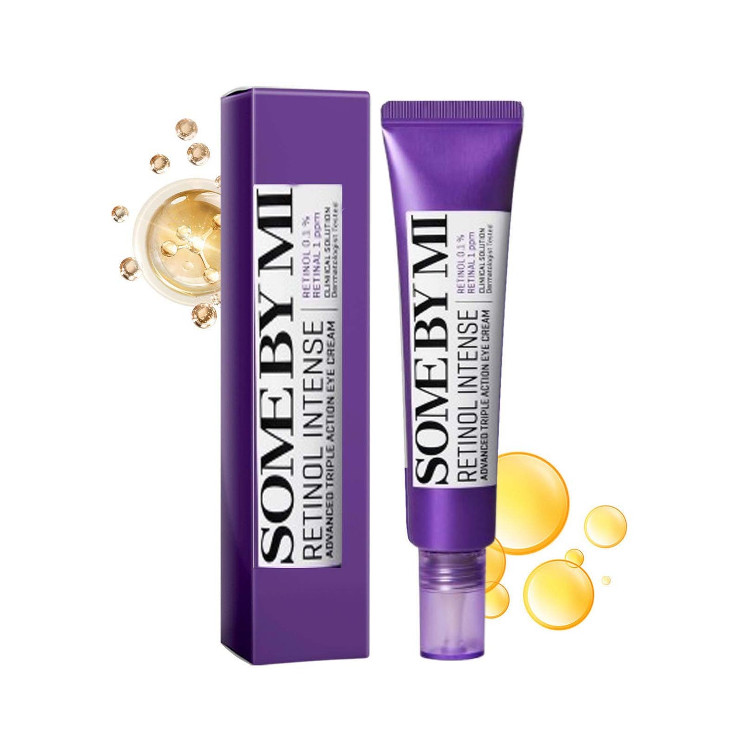 SOME BY MI Retinol Intense Advanced Triple Action Eye Cream – Korean Anti-Aging Eye Treatment with Retinol, Peptides & Niacinamide – 30ml / 1.01oz