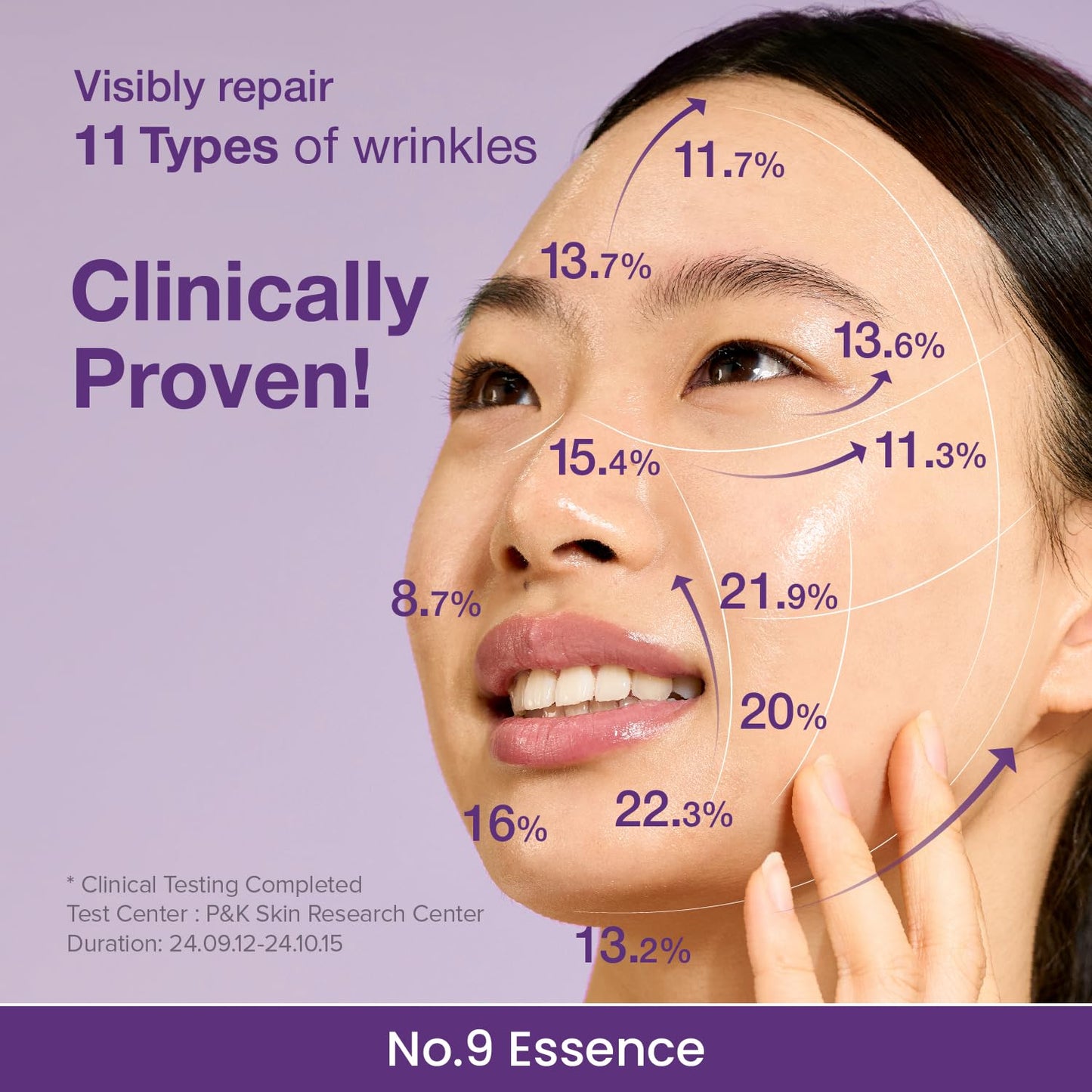 Numbuzin No.9 Essence | NAD+ BIO Lifting-sil Essence | Firming, Reduce Wrinkles, Fine Lines | Peptides, NAD+ | Serum for Sagging, Aging, Dull Skin | 1.69 fl. oz.