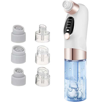Blackhead Suction Remover Vacuum Pore Cleaner. Electric facial tool for deep cleaning blackheads & unclogging pores. Waterproof.