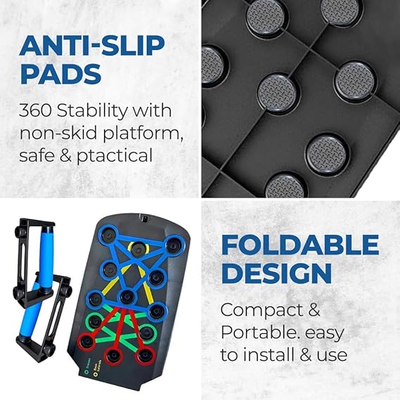 12 in 1 Compression Training Plate Machine | Body Building Tools & Workout Stands with Arch Board System for Home Fitness Training | Ideal for Men and Women