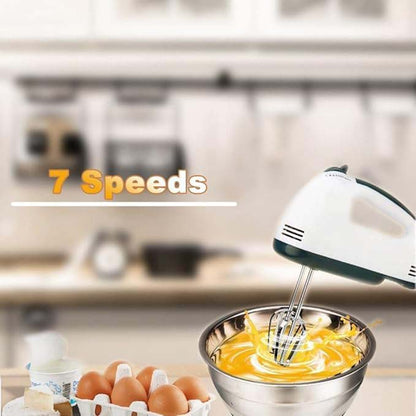 Hand Food Automatic Mixer | 7-Speed Egg Beater | Flour, Bread, Blenders for Cake Baking at Home