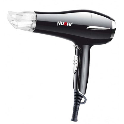 NUSHI NS-2201 Professional Hair Dryer. 2000W powerful motor for fast drying with ionic technology & multiple heat/speed settings.
