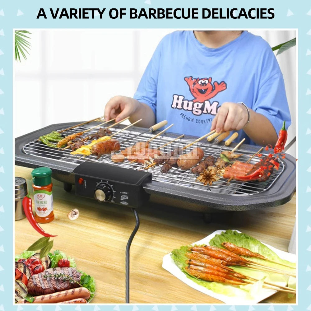 1800W Electric Table Top Grill Griddle – Indoor & Outdoor Cooking