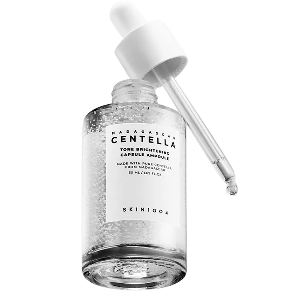 Skin1004 Madagascar Centella Tone Brightening Capsule Ampoule – Hydrating Serum with Niacinamide & Centella Asiatica for Radiance & Even Tone, 50ml